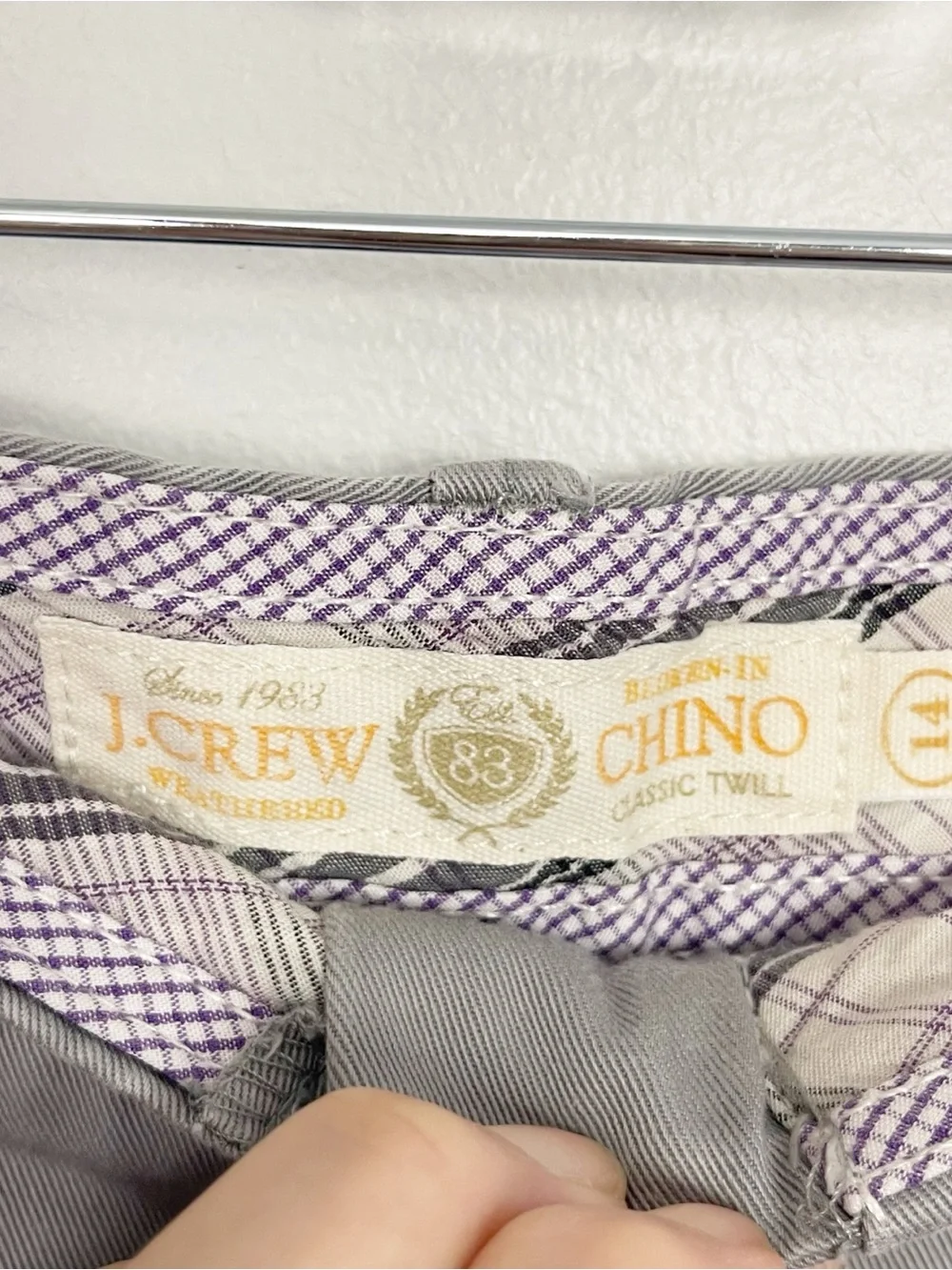 J.Crew Chino Classic Twill Gray Shorts Size 12 5” Inseam